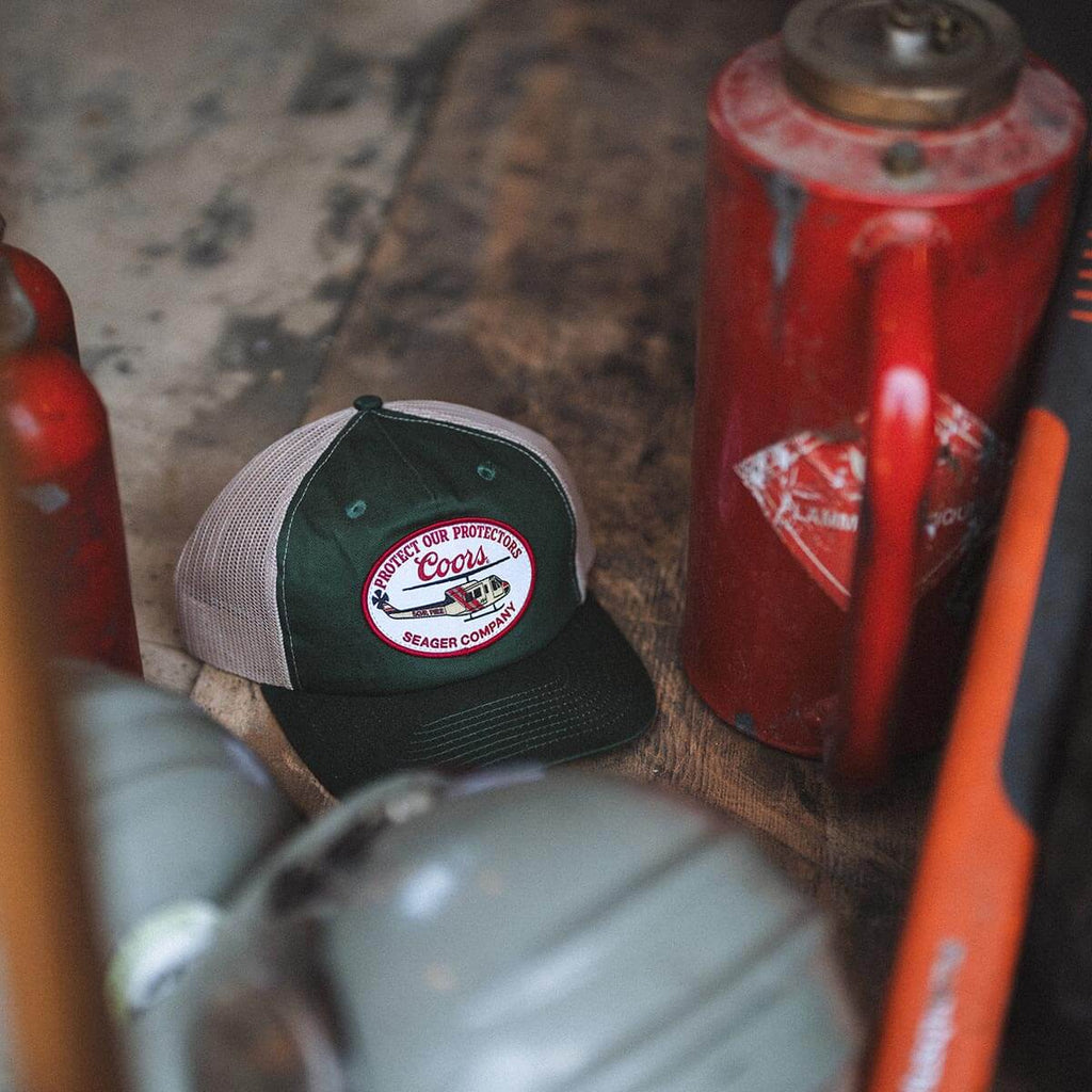 Seager x Coors Banquet Helo Trucker Snapback Green