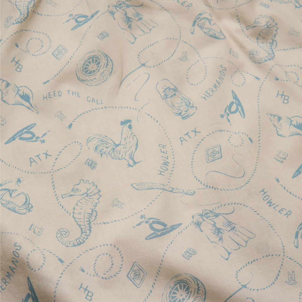 H Bar B Snapshirt - Sea Rodeo : Sand