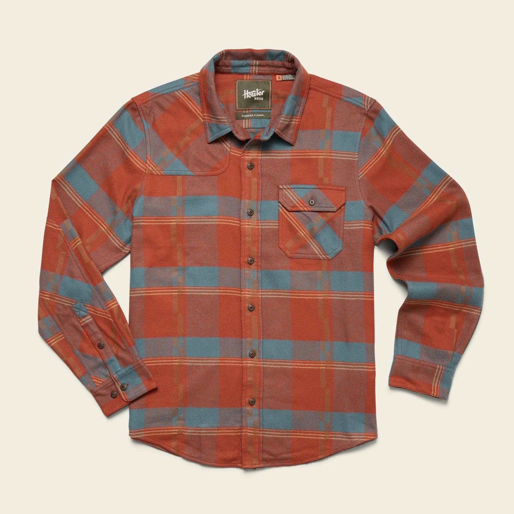Harkers Flannel : Backdrop Plaid : Terracotta