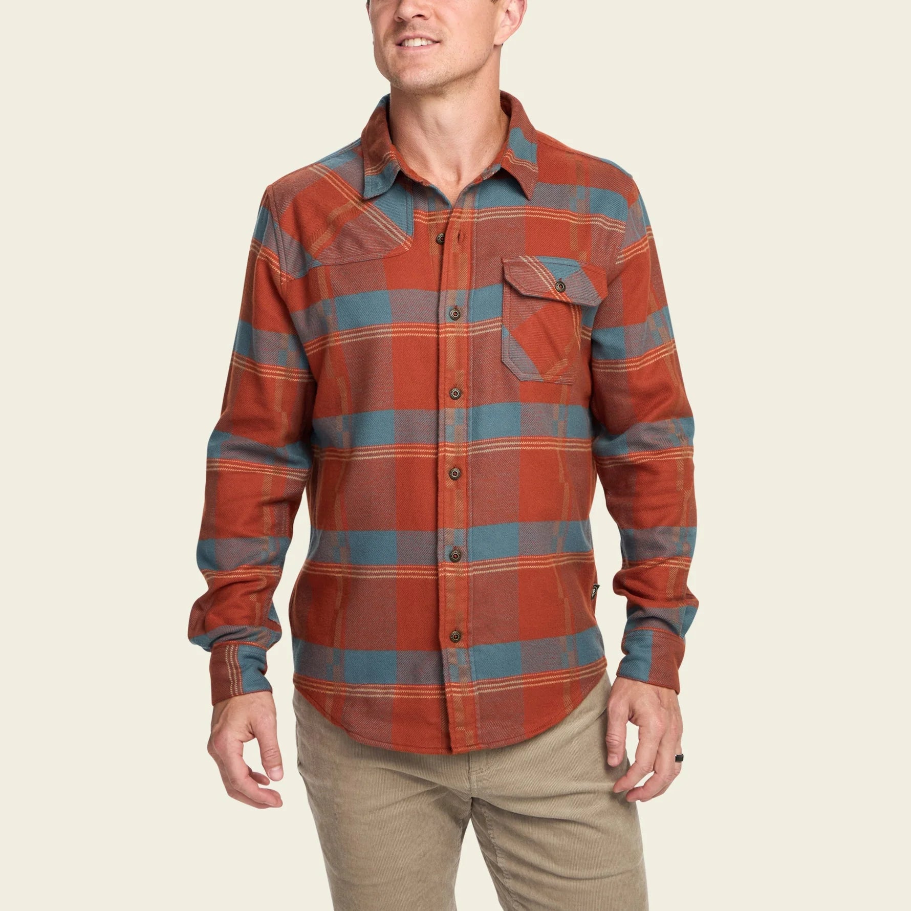 Harkers Flannel : Backdrop Plaid : Terracotta