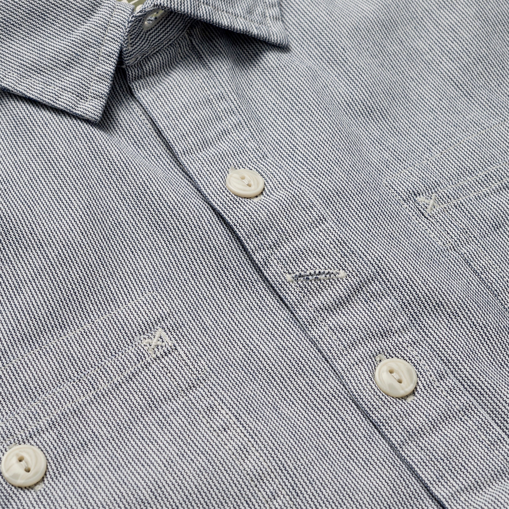 Tallier Work Shirt - Hickory Stripe Chambray