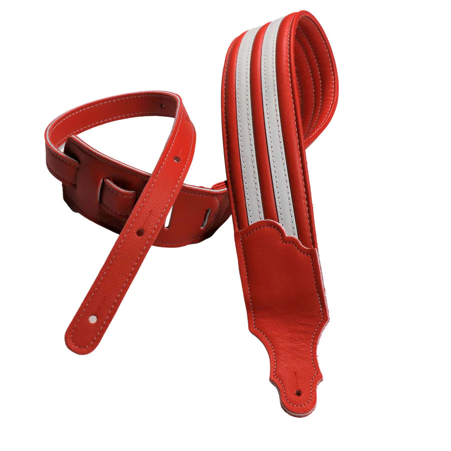 Hot Rod Padded Guitar & Bass Strap Red