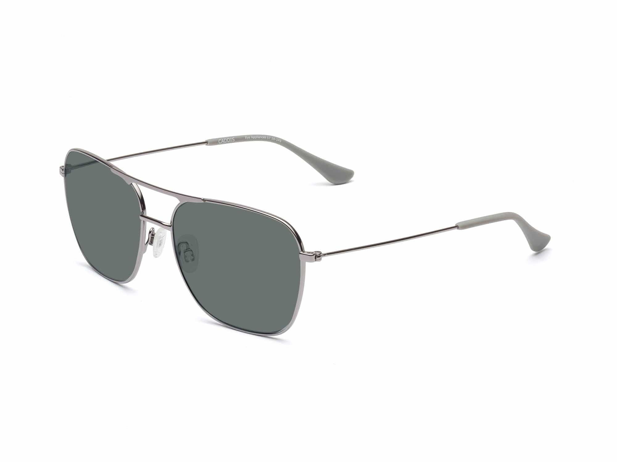 Caddis Hooper Sunglasses Polished Gunmetal - Polarized Grey