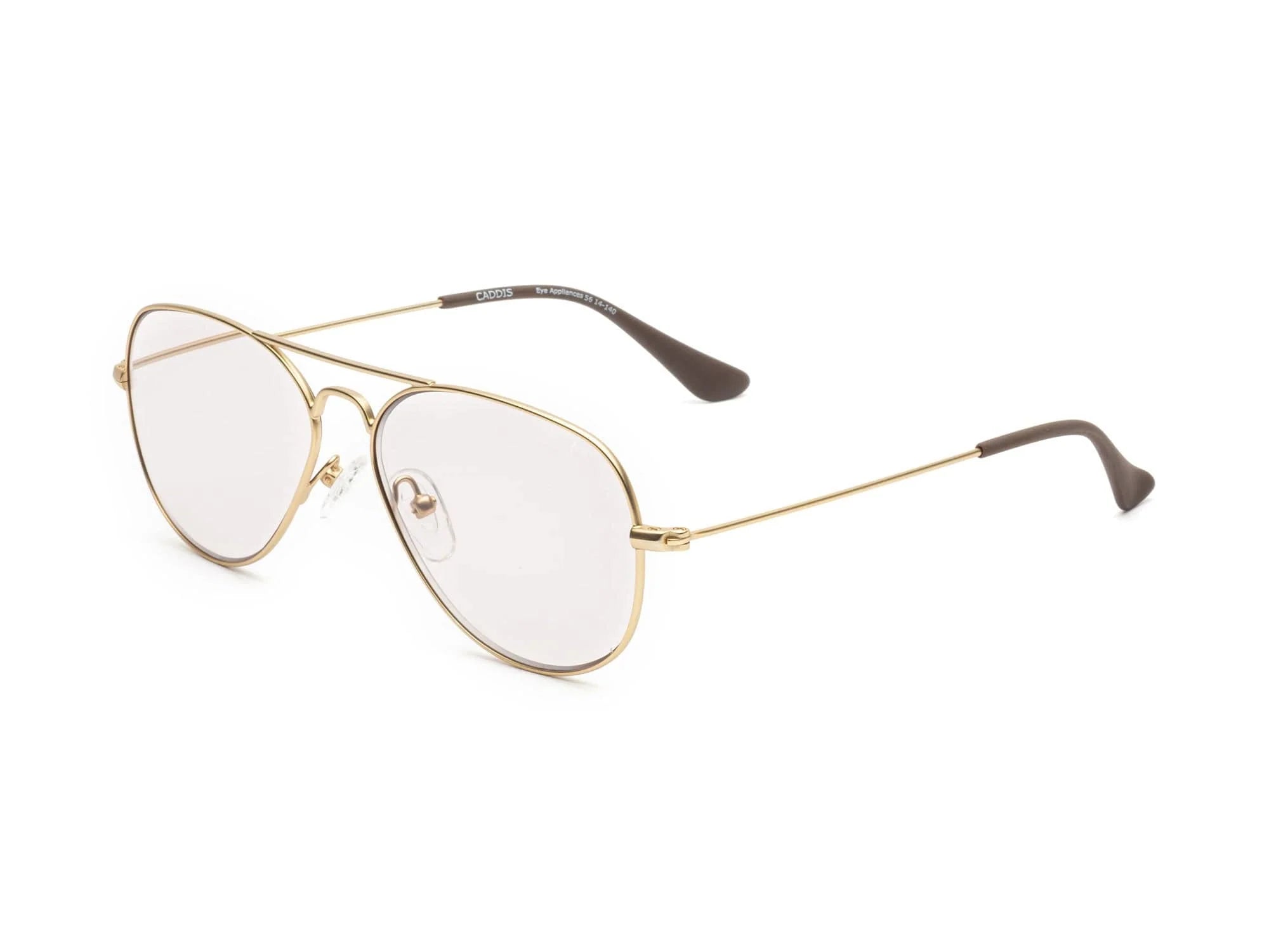 Caddis Mahubay Reading Glasses - Matte Gold - Charcoal