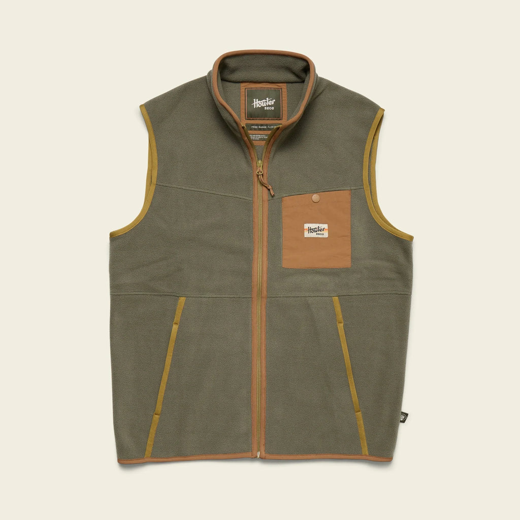 Free Range Fleece Vest - Oregano