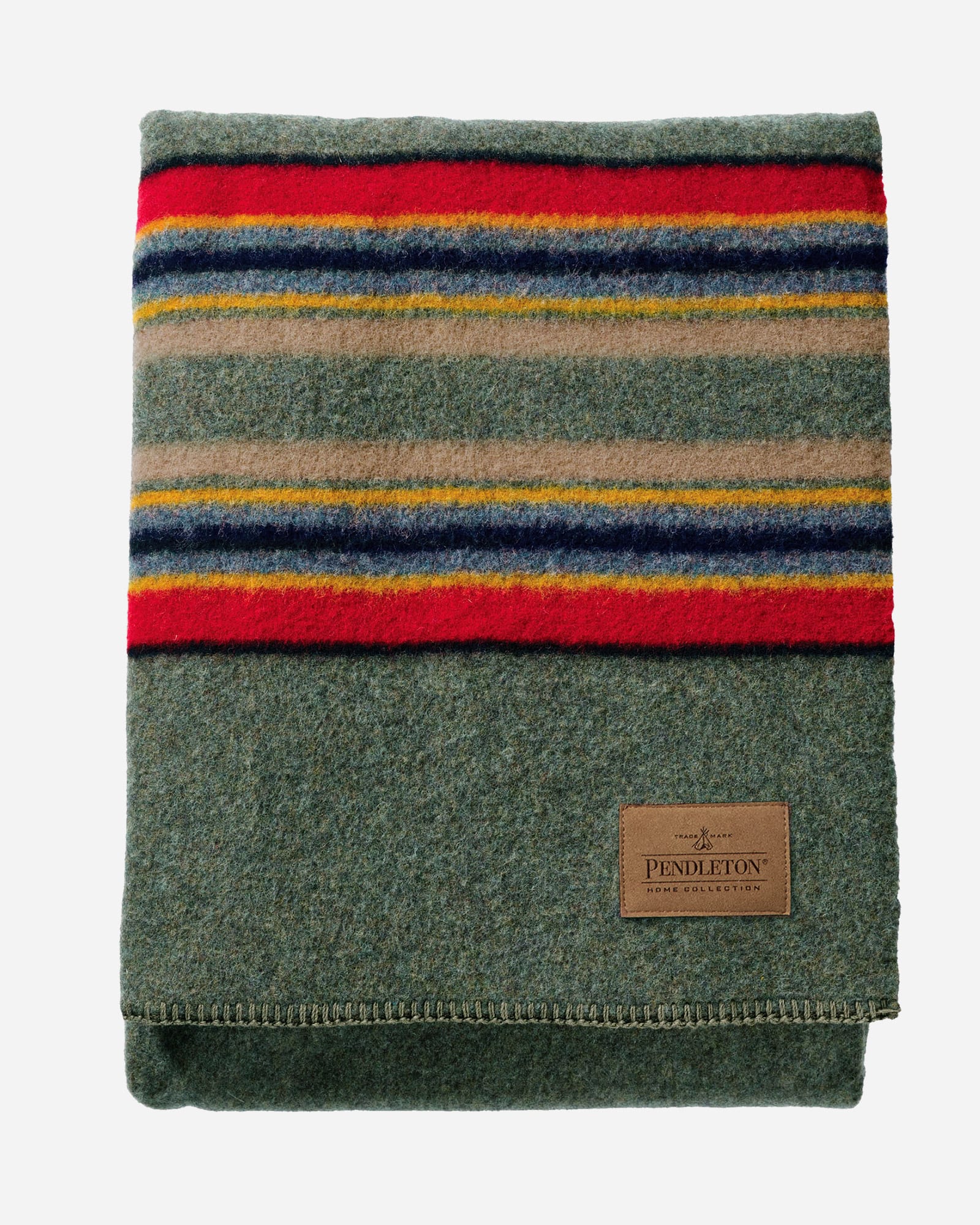 YAKIMA CAMP BLANKET - FULL/QUEEN - GREEN HEATHER
