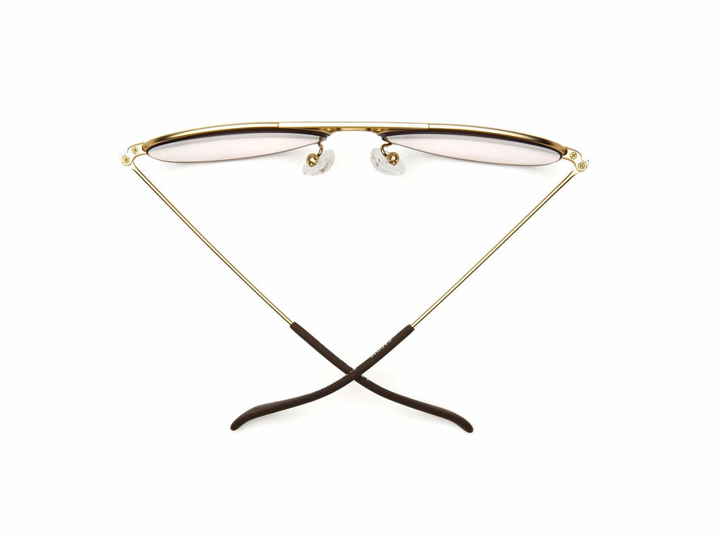 Caddis Mahubay Reading Glasses - Matte Gold - Charcoal