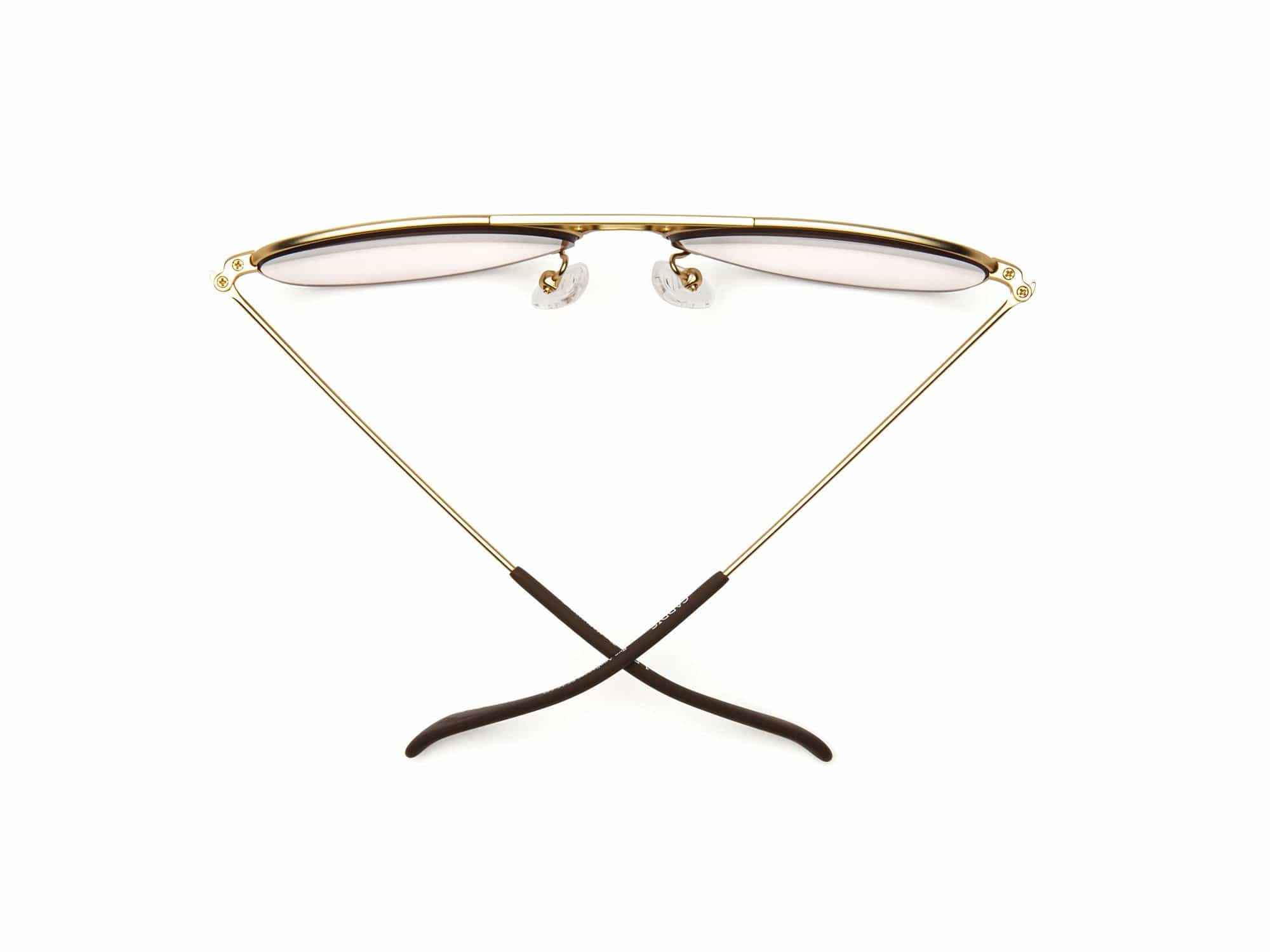 Caddis Mahubay Reading Glasses - Matte Gold - Charcoal