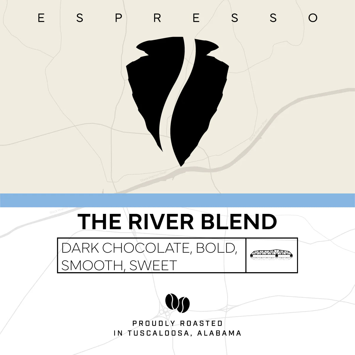 Black Warrior Coffee River Blend Espresso - Whole Bean 12oz