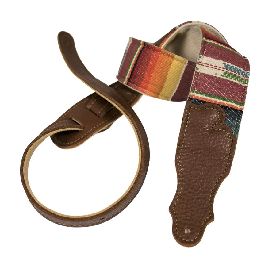 2′′ Saddle Blanket Guitar Strap - Caramel