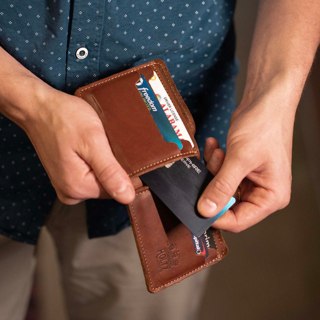 Slim Dixie BiFold Wallet Brown