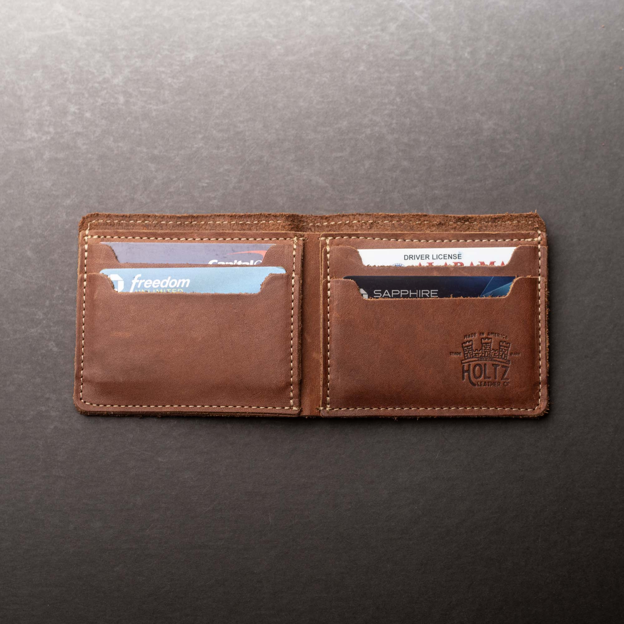 Slim Dixie BiFold Wallet Brown