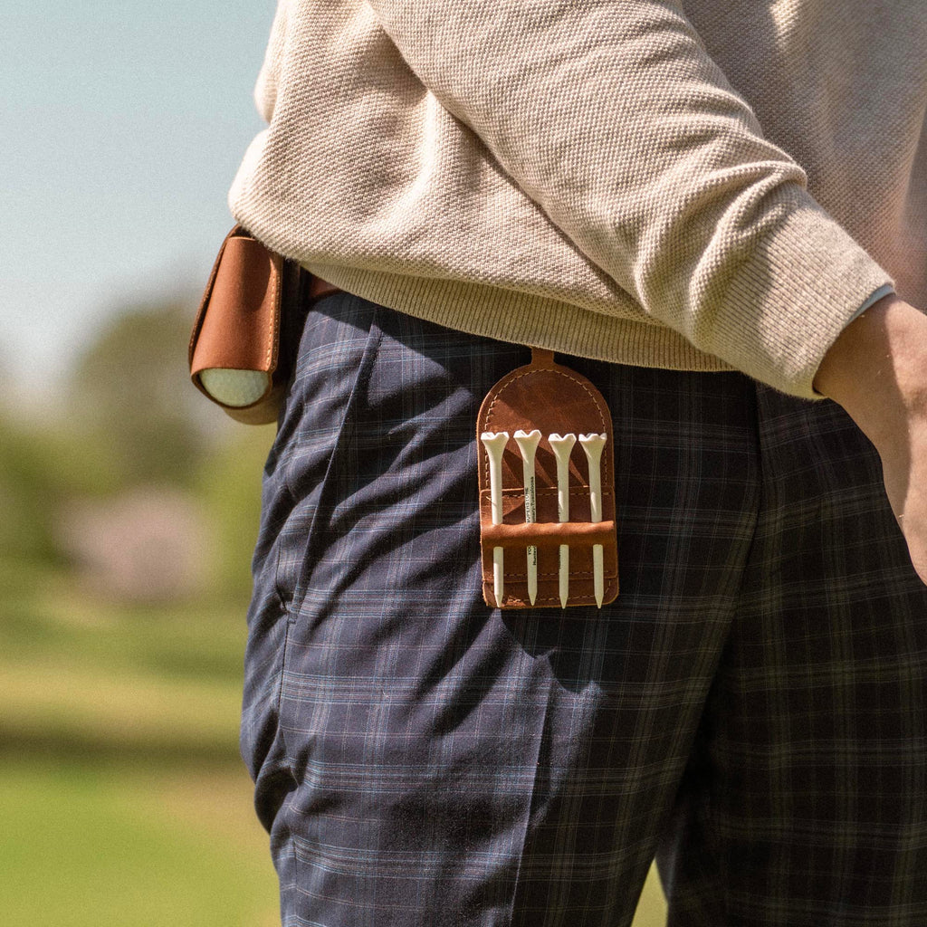 Golf Bag Tag and Tee Holder