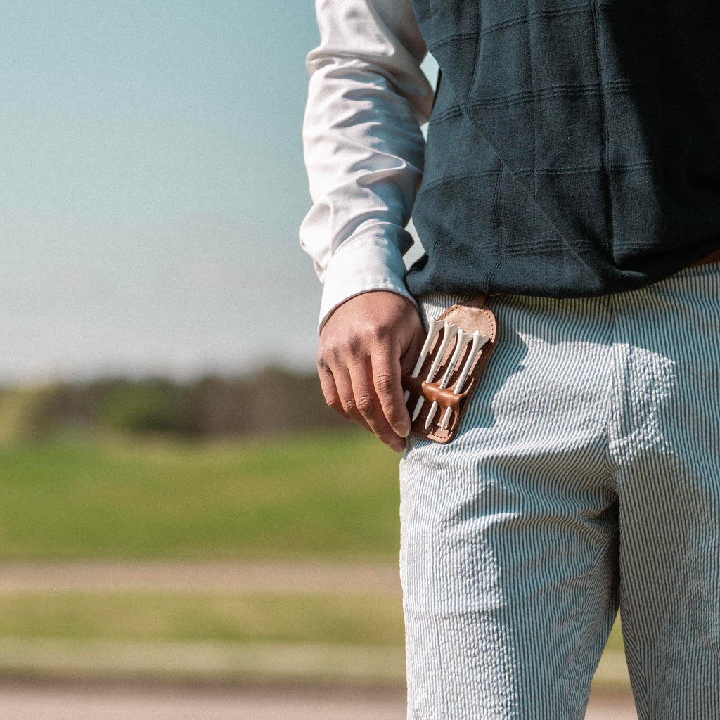 Golf Bag Tag and Tee Holder