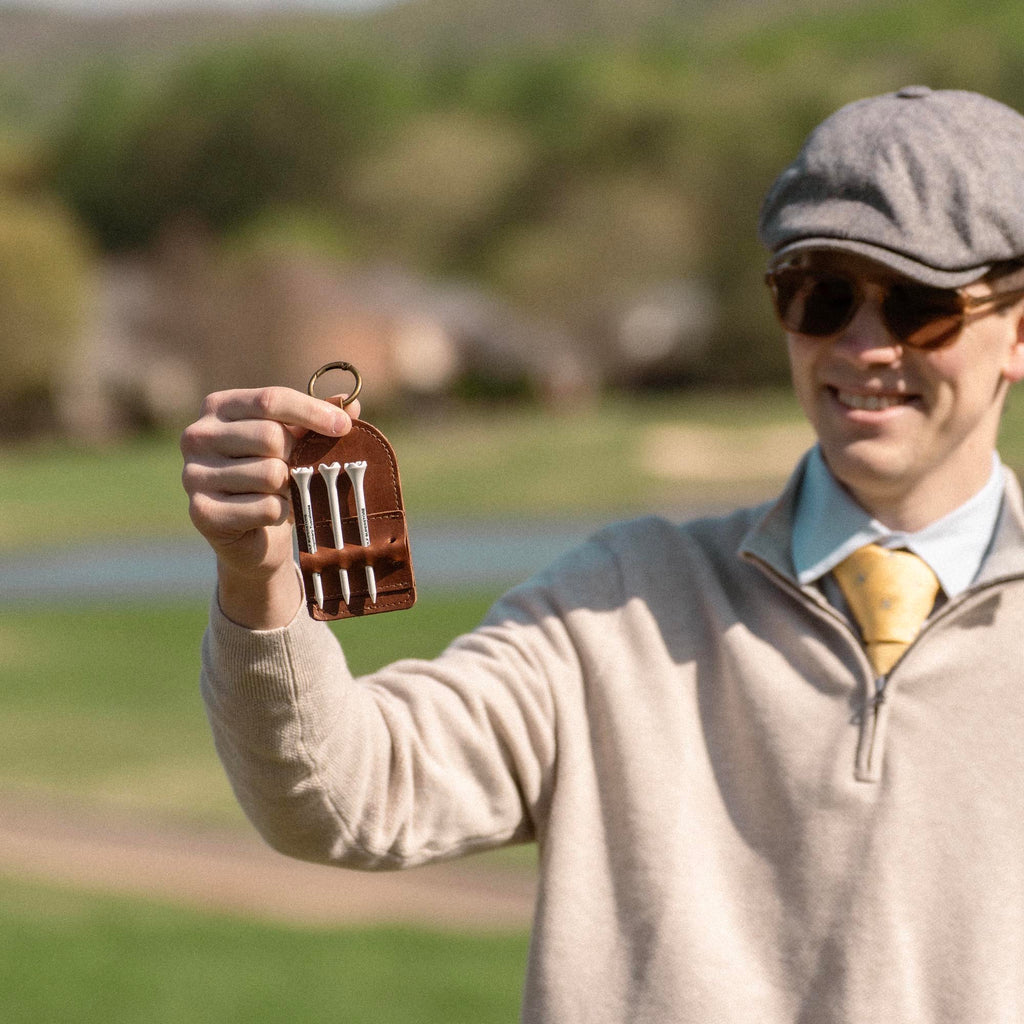 Golf Bag Tag and Tee Holder