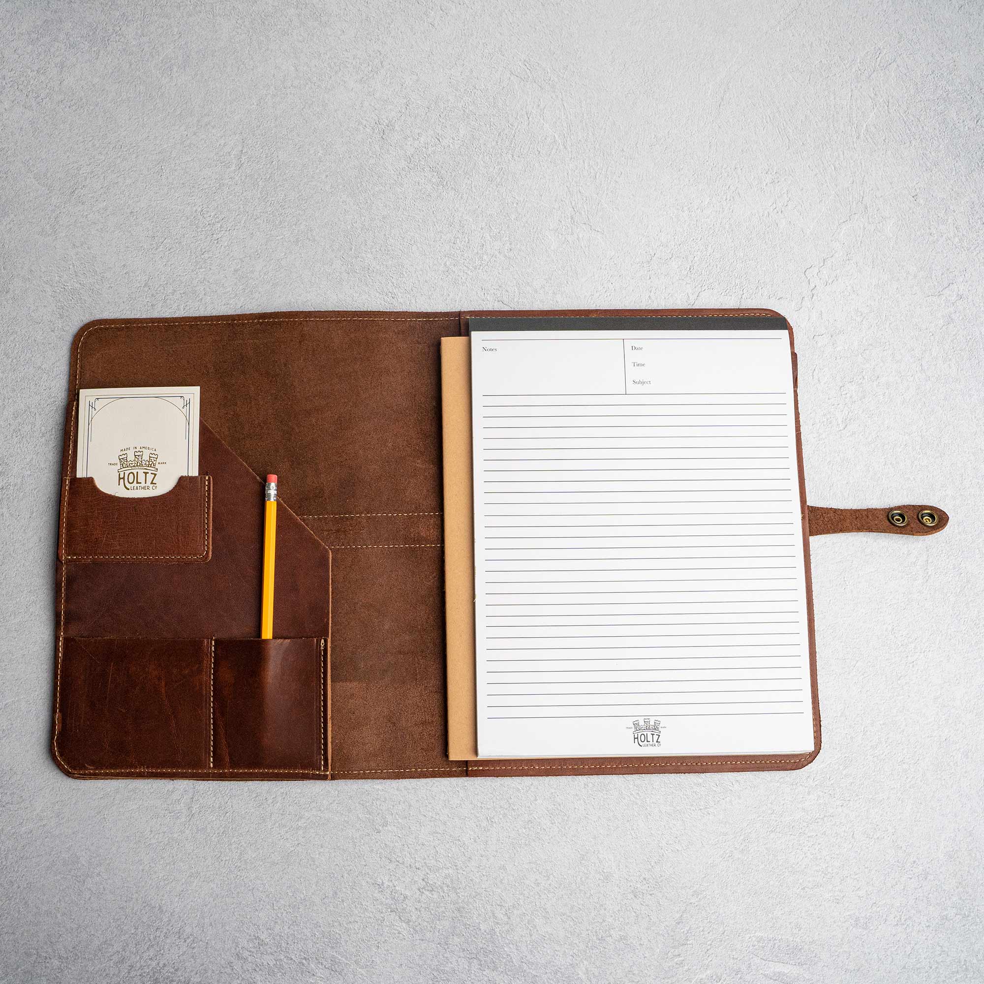 Vanderbilt Leather Padfolio with Alabama Logo for iPad Brown